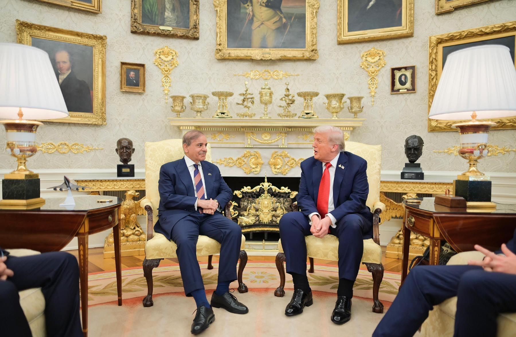 Pakistani PM Shehbaz Sharif meets with the United States President Donald Trump in the White House on September 26, 2025. (Prime Minister's Office)